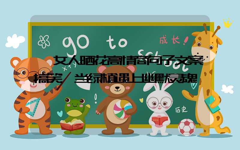 女人晒花高情商句子文案搞笑:当绿植遇上幽默灵魂